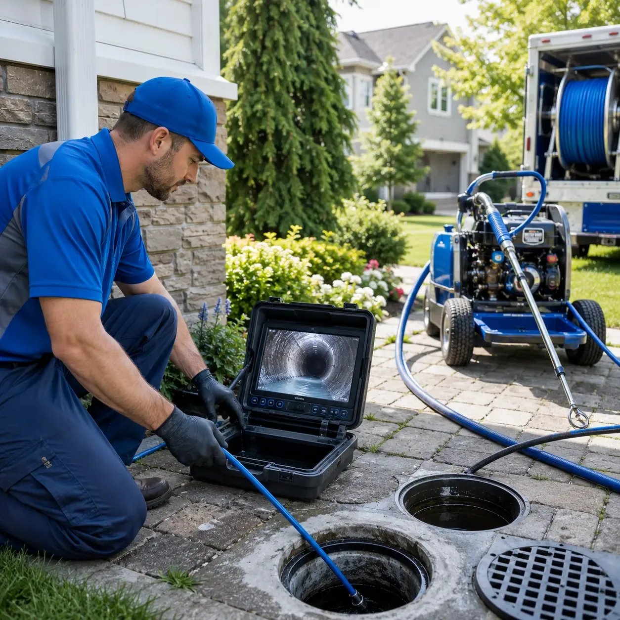 Outdoor drain cleaning professionals serving Gold Hill, NC